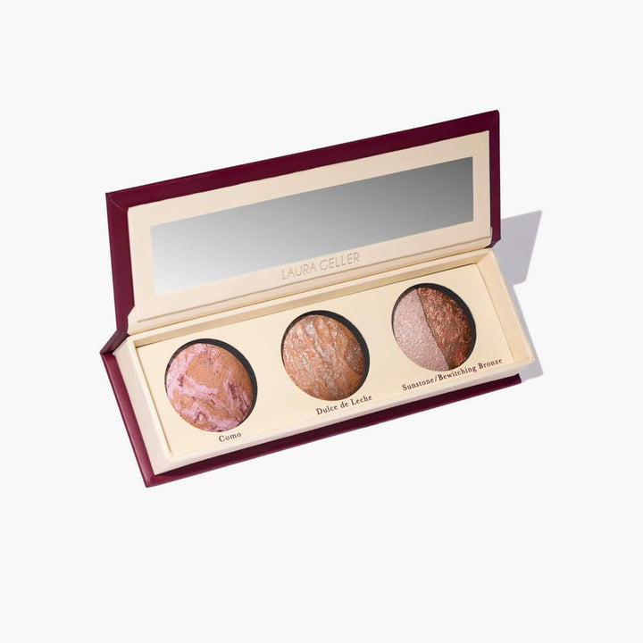 Geller's Greatest Everyday Heroes Baked Face & Eye Trio  (Blush, Highlighter, Eyeshadow)