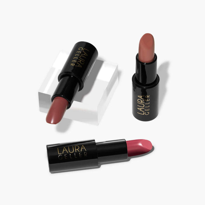 Modern Classic Cream Lipstick Trio  (Mauve Majesty, Real Rosy, Novel Neutral)